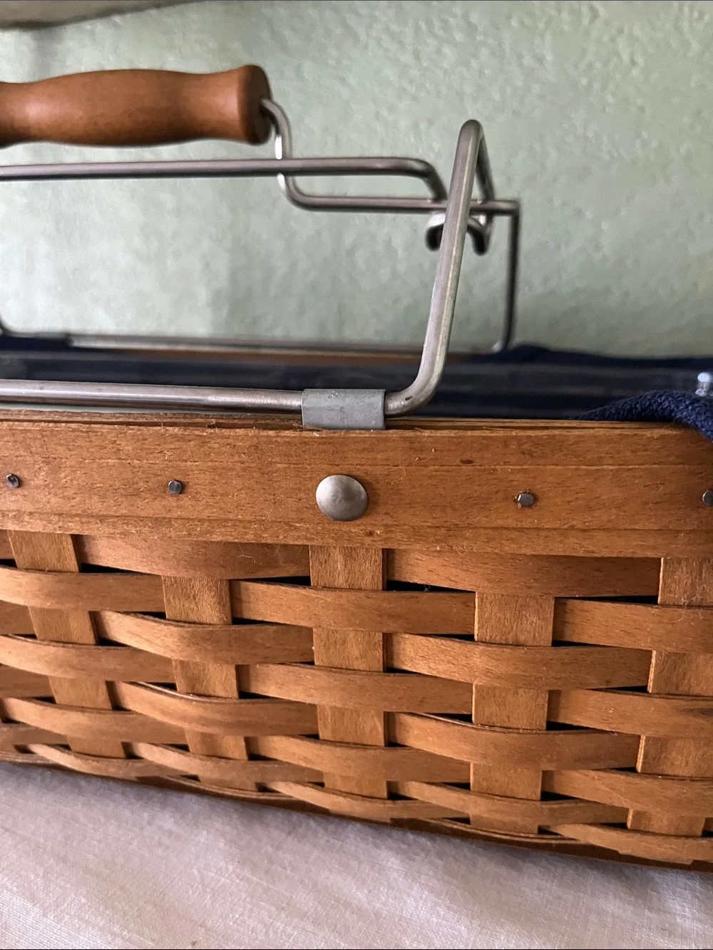 Retired Longaberger #10693 Household Caddy Basket – SB 2004 – Dresden, Ohio